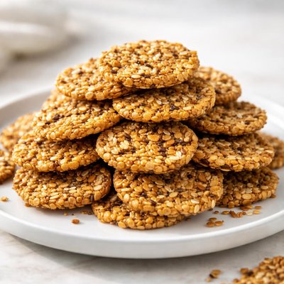 Lentil seed rice cracker