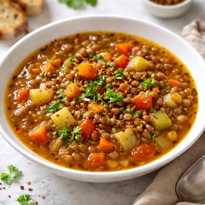 Lentil vegetable soup