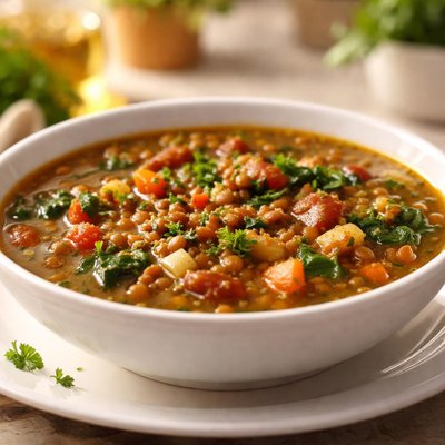 Lentil veggie soup