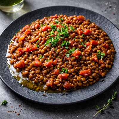 Lentilles a la tomate