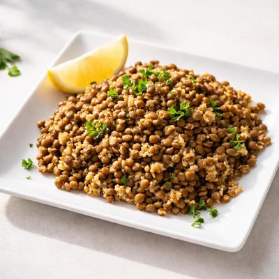 Lentils and bulgur