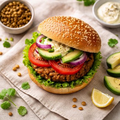 Hamburguesa de lentejas
