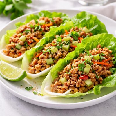Lettuce wrap with turkey