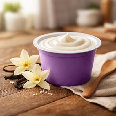 Light and fit vanilla yogurt