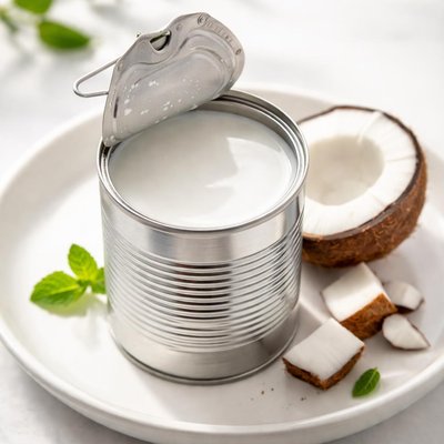 Light coconut milk in can