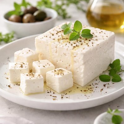 Light feta cheese
