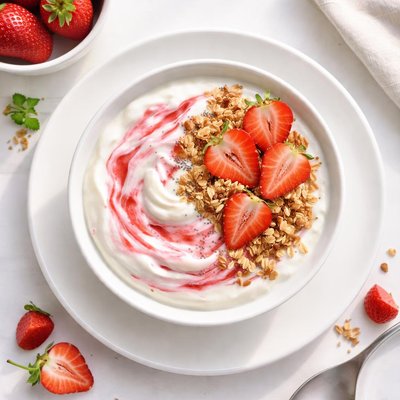 Light greek yogurt strawberry
