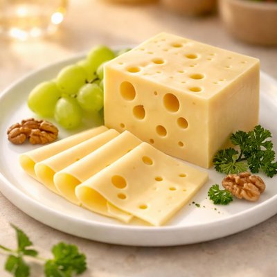 Light jarlsberg cheese