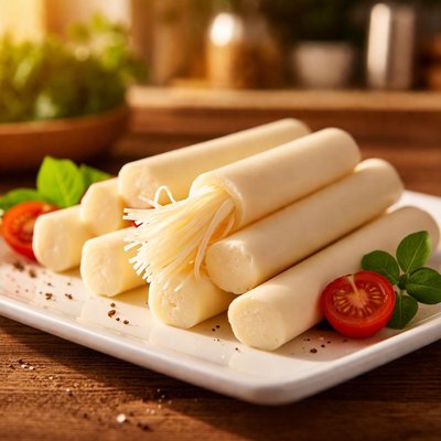 Light mozzarella string cheese