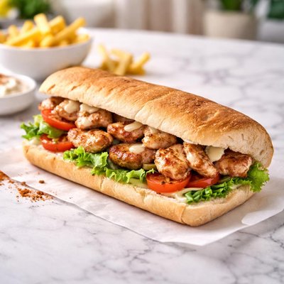 Light tawouk sandwich from malak al tawouk