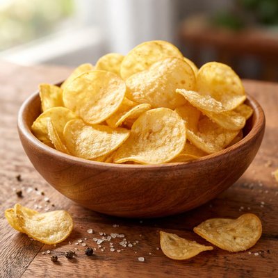 Lightly salted chips