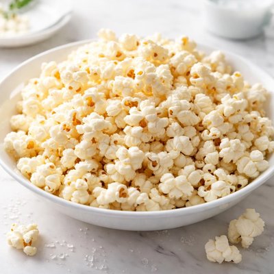 Lightly salted popcorn