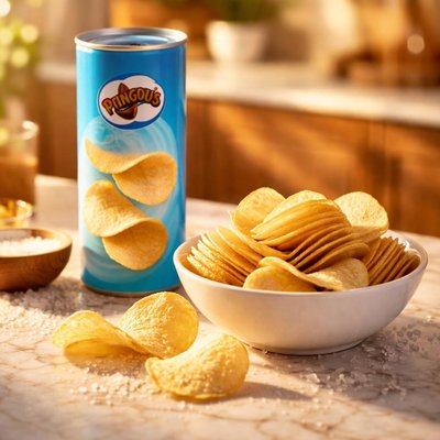 Lightly salted pringles