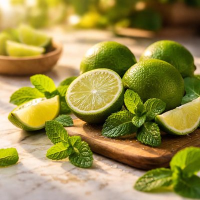 Lime and mint
