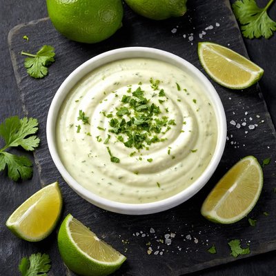 Lime cream sauce