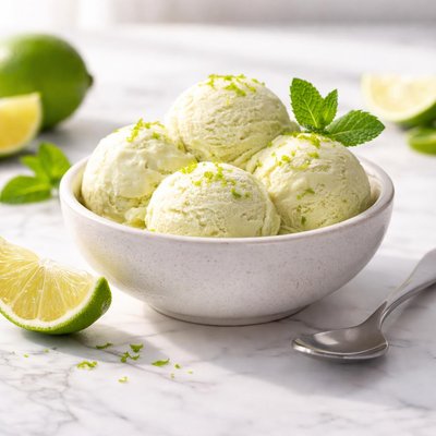 Lime ice cream