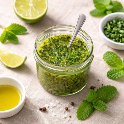 Lime mint dressing