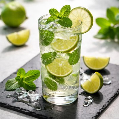 Lime mint lemonade