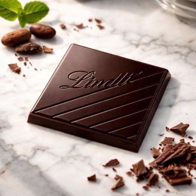 Lindt square of dark chocolate