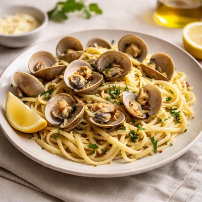 Linguine with clam sauce