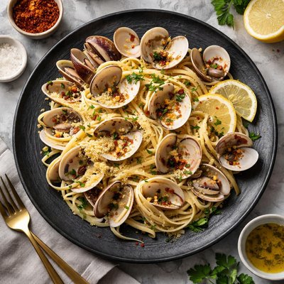 Linguine with clams
