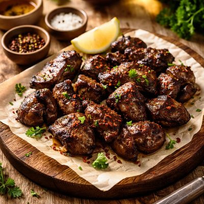 Hígado a la parrilla