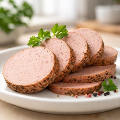 Liverwurst slices