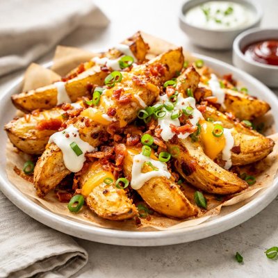 Loaded potato wedges