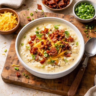 Loaded potatoe soup