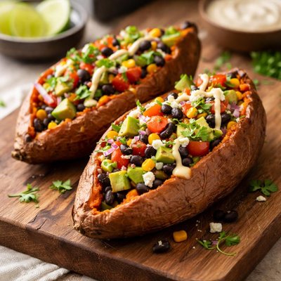 Loaded sweet potato