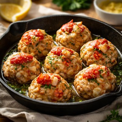 Lobster meatball