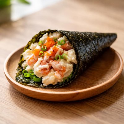 Lobster salad hand roll