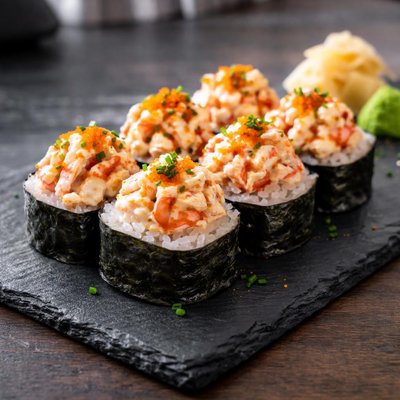 Lobster salad sushi