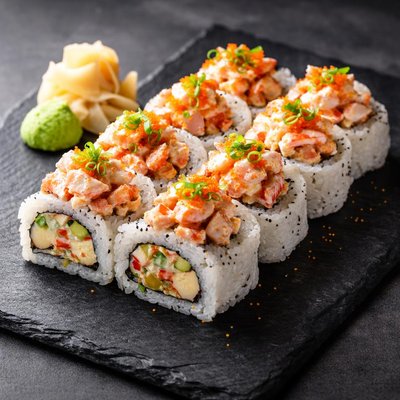 Lobster salad sushi roll