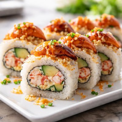 Lobster sushi roll