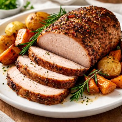 Lombo de porco assado