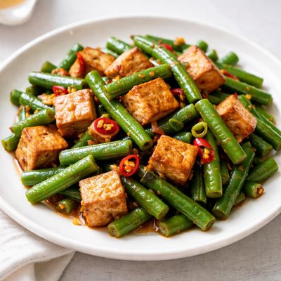 Long beans with tofu