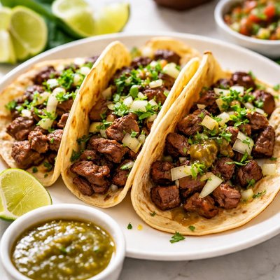Los tacos carne asada taco