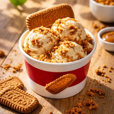 Lotus cookie ice cream