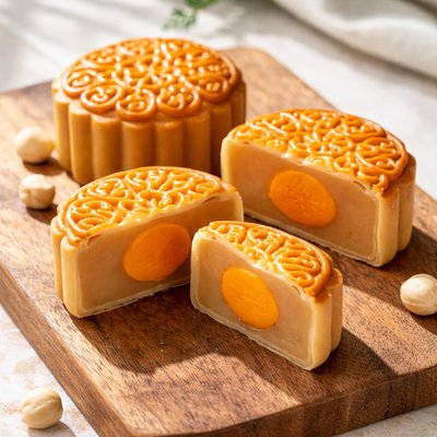 Lotus paste egg yolk mooncake