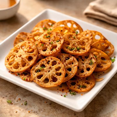 Lotus root crisps
