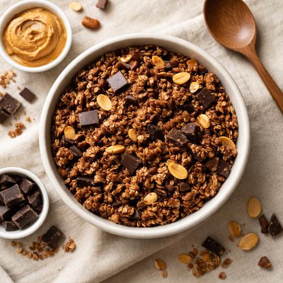 Love crunch dark chocolate and peanut butter organic granola