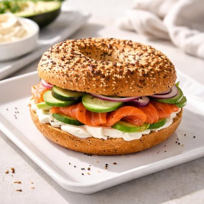 Low-carb bagel