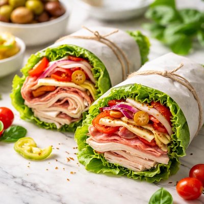 Low-carb italian wrap
