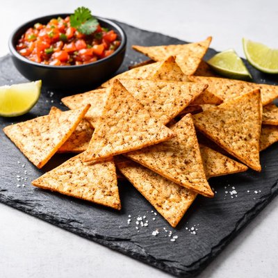 Low-carb tortilla chips