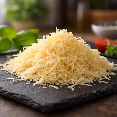 Low-fat grated cheese