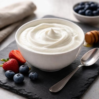 Low-fat greek plain yogurt