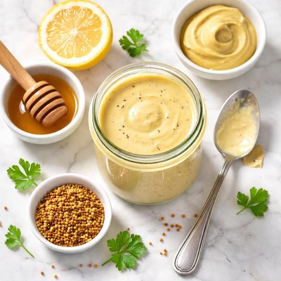 Low-fat honey mustard dressing