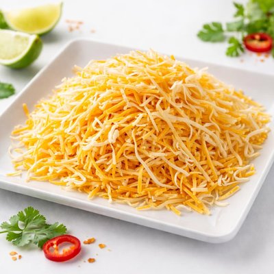 Low-fat mexican style cheese