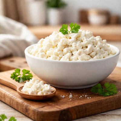 Low-fat organic cottage cheese